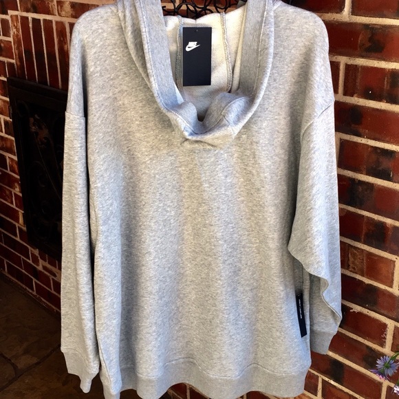 Last! Woman’s Nike Club Lace-up Sweatshirt - Picture 3 of 3